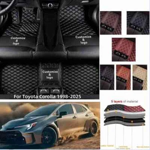 For Toyota Corolla 1998-2025 Car Floor Mat Waterproof Carpets Custom Liners - Foto 1 di 43