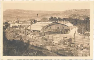 BEDARIEUX 9 Hérault, Vue Panoramique sur la gare, sépia, dos blanc (34000021) - Bild 1 von 2