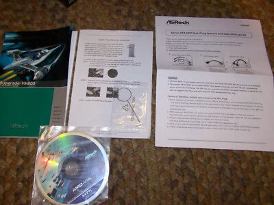 ASRock K8Upgrade-VM800 Quick Install Guide, Support CD, Jumper Tool, Documents - Image 1 of 4