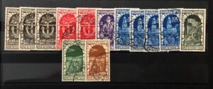 Italy 1934 13 stamps Mi#463-472 used CV=94$