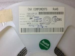 KSC321JLFS C&K SWITCH TACTILE SPST-NO 0.05A 32V ROHS 50 PIECES - Bild 1 von 1
