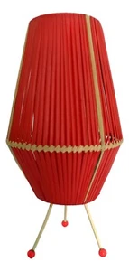 lampada da tavolo tripode anni 60 in corda intrecciata vintage 1960 modernariato - Picture 1 of 5