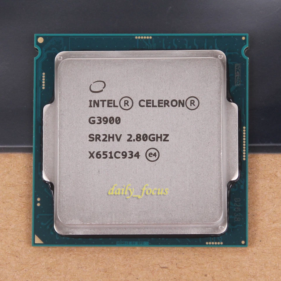 Intel Celeron Dual-Core G3900 SR2HV 2.8 GHz BX80662G3900 CPU Processor 8 GT/s - Image 1 of 1