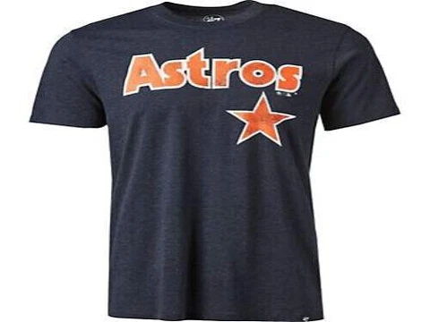‘47 Men's Houston Astros Throwback Club Short Sleeve T-Shirt Large Cover
