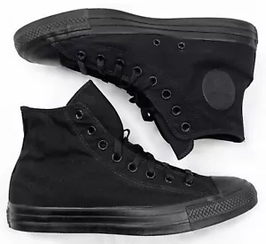 Converse All Star Chuck Taylor Hi-Top Monochrome Canvas Sneaker Shoe Men's 9.5 - Picture 1 of 6