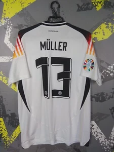 Muller Germany Team Jersey Home Football Soccer Shirt Adidas Trikot Men L ig93 - Picture 1 of 11