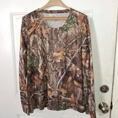 Magellan Outdoors Hunt Gear Realtree Edge long sleeve T-Shirt size XL mesh - Image 1 of 2