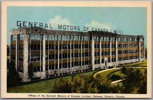 Postcard Oshawa Ontario Offices of the General Motors of Canada Limited - Picture 1 of 2