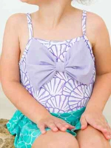 RuffleButts mermaid style swimsuit for girl. Size 10. New no tags. Retails $42. - Picture 1 of 6