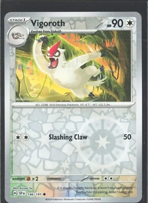Vigoroth 146/191 Sv08: Surging Sparks Reverse Holo - Image 1 of 2