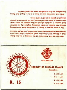 Seychelles 1980 Rotary International Commemorative Stamp Booklet - Picture 1 of 2