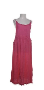 Kleid Scotch & Soda Pink Rosa Trägerkleid Maxi Wadenlang Gr. L XL 100 % Viscose - Bild 1 von 4