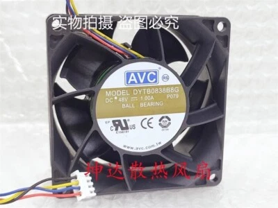 AVC DYTB0838B8G 48V 1.0A 8038 8cm 4pin PWM Cooling Fan - Image 1 of 4