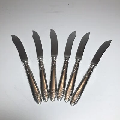 Meriden Cutlery Company Antique 1800s Fruit Knife Set Of 6 #12 See Photos - Image 1 of 4