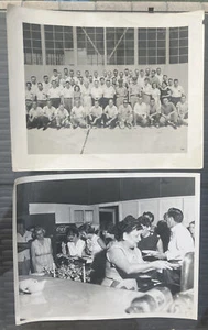 Lote de 2 fotos de noticias 1958 8x10 grupo desconocido Cabo Cañaveral Florida Marina NOTU - Imagen 1 de 13