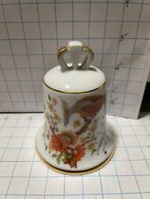 Hand Painted Peacock Porcelain Bell,  Kaiser, West Germany