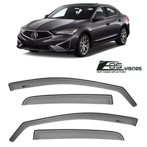 Para 13-19 Acura ILX JDM respiraderos laterales viseras de ventana tintadas protectores contra la lluvia - Imagen 1 de 9