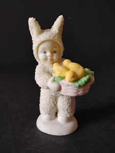 Vintage Reparto Pensionato 56 "Un Cesto di Gioia" Pasqua Snowbabies Snowbonies Pulcini - Foto 1 di 8