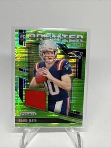2024 Panini Prizm - Premier Jerseys Silver #PJ-DME Drake Maye Patriots - Picture 1 of 2