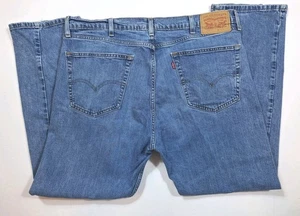 Jeans Levi's 505 Para Hombre Talla 38x30 Azul Calce Regular Pierna Recta Algodón Denim - Imagen 1 de 13