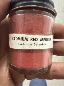 Artist Grade Pigment size 4 fl oz cadmium red medium selinade powder - Picture 1 of 7