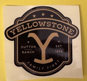 YELLOW STONE DUTTON BRAND, PARAMOUNT SERIES YELLOWSTONE  NATIONAL  PARK STICKER - Picture 1 of 1