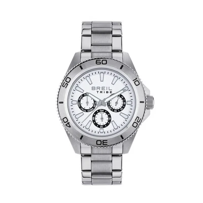 Reloj Pulsera Hombre BREIL Tribe CHALLANGE EW0733 Multifunción Acero Inoxidable Blanco Foto 1 de 3