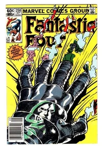 FANTASTIC FOUR 258 (VF 8.0) NEWSSTAND JOHN BYRNE COVER WITH DOCTOR DOOM* - Picture 1 of 2