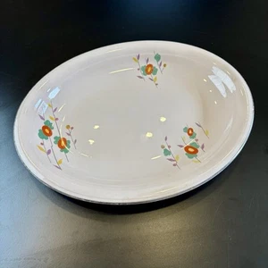 Shell Pink Royal China Sebring Ohio Fleur LaBelle 13-1/2" Platter Platinum NICE - Picture 1 of 8