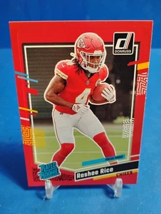 2023 Donruss Rated Rookie Press Proof Red Rashee Rice Kansas City Chiefs - Foto 1 di 2