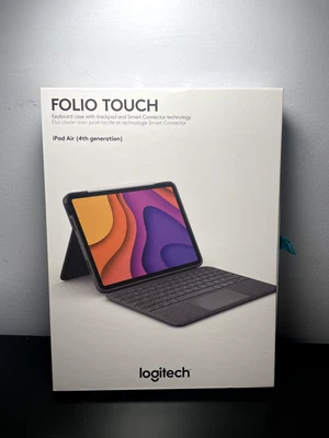 Teclado táctil Logitech Folio con trackpad y conector inteligente iPad Air (4.ª generación) Foto 1 de 4
