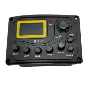 4-Band EQ KLT-3 Acoustic Guitar Bass EQ Preamp with Mic and Tuner - Picture 1 of 7