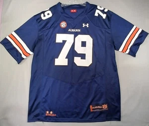 Camiseta Auburn Tigers Para Hombres 54 NCAA Fútbol War Eagle 2 Estrellas Under Armour Auténtica - Imagen 1 de 7