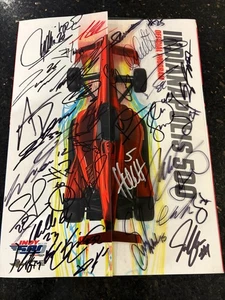 2018 INDY 500 FULL FIELD SIGNED PROGRAM INDIANAPOLIS DANICA HELIO CASTRONEVES - Picture 1 of 13