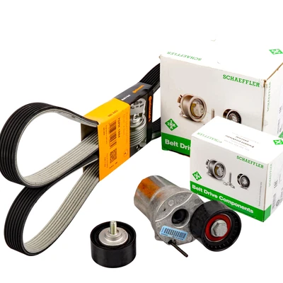 CONTI 7DPK1884 Keilrippenriemen Rollen Satz für BMW F10 F01 F07 X5 X6 3.0D N57 - Bild 1 von 4