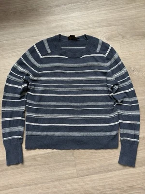 Suéter Pendleton Lana Cuello Redondo Talla Mujer Grande Azul Blanco Rayas Pequeño Foto 1 de 4