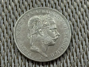 1 1/2 Gulden (  Vereinstaler ) 1867 A WiwnFranz Josef - Silber W/25/2077 - Picture 1 of 2