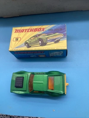Matchbox Superfast 9 AMX Javelin Dark Green With Box New - Image 1 of 4