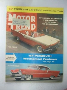 Motor Trend November 1956 57 Ford and Lincoln Tests - Bild 1 von 1