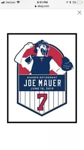 Joe Mauer SGA Bobblehead Pack 2019 Minnesota Twins + Exclusive 5 Total Set - Bild 1 von 1