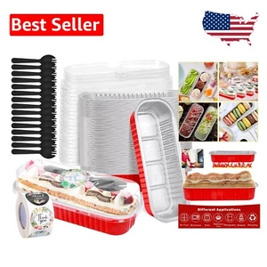 200-Pack Mini Cake Containers with Lids & Spoons - Perfect for Baking & Parties - Picture 1 of 8