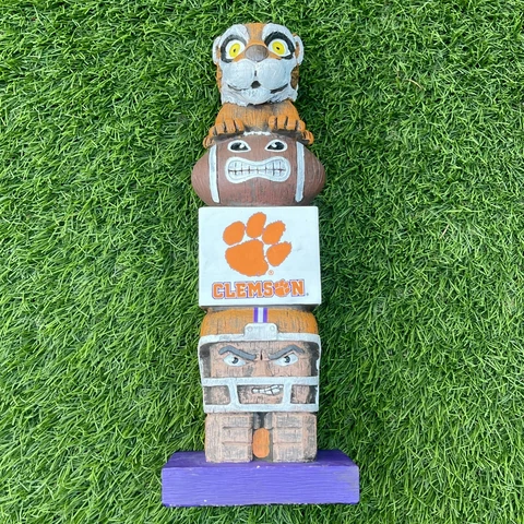 NEW Clemson Tigers University NCAA Garden Statue Mascot Tiki Tiki Totem Football Cover