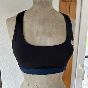 Body Engineers Sport BH Top Fitness Gym Yoga Oberteil Stretch schwarz Weiß Gr. S - Bild 1 von 4