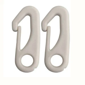 new 4 PCS Flag Pole Clip Snap Hooks Nylon Flagpole Attachment Hardware - Bild 1 von 3