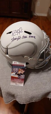 Randy Moss Minnesota Vikings Signed Full Size ICE Helmet JSA - Image 1 of 2