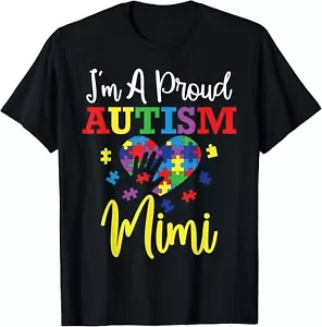 I'm a Proud Autism Mimi Mom Autism Awareness Month Support T-Shirt Hoodie - Picture 1 of 13