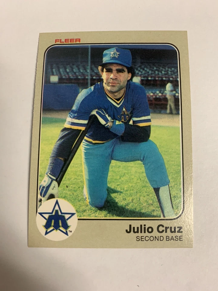 1983 Fleer Julio Cruz Seattle Mariners  - Image 1 of 1