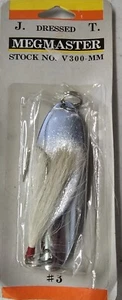 #3 Silver Megmaster Lure Dressed With Bucktail - Picture 1 of 1