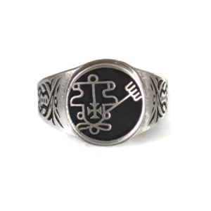 Anillo Purson Sigil #20 de La Llave Menor de Salomón Goetia + Colgante opcional - Imagen 1 de 10