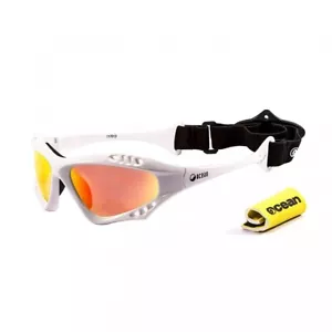 Ocean Glasses Sonnenbrille Cumbuco weißes Gestell mit polarisierten roten Gläsern NEU - Bild 1 von 3